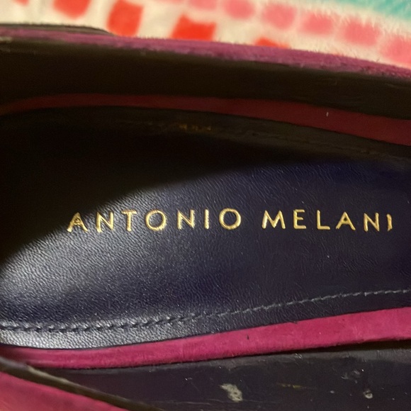 Antonio Melani Suede Open Toe Heels Size 7 - Picture 4 of 8